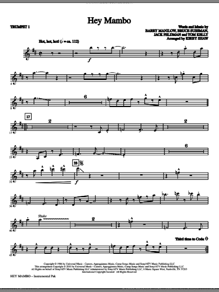 Hey Mambo (complete set of parts)