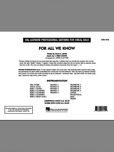 For All We Know (COMPLETE)