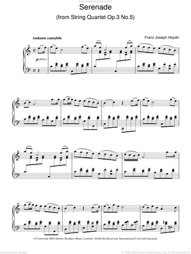 Serenade For Strings, Op. 3, No. 5