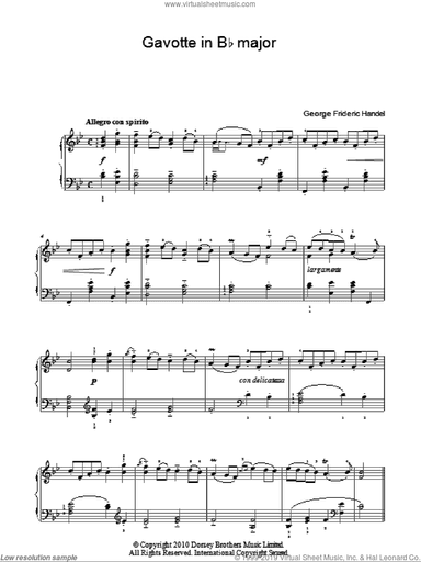 Gavotte In Bb, (easy)