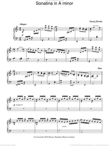 Sonatina In A Minor