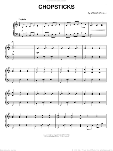 Chopsticks, (intermediate)