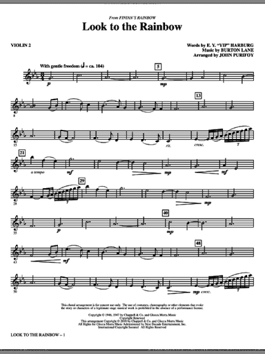 Look To The Rainbow (from Finian's Rainbow)