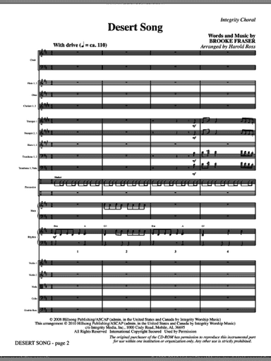 Desert Song (complete set of parts)