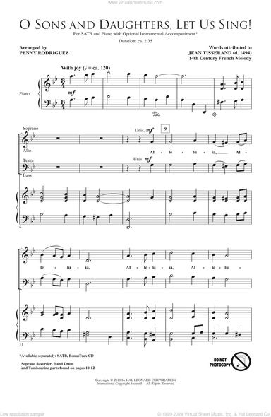 O Sons And Daughters, Let Us Sing!