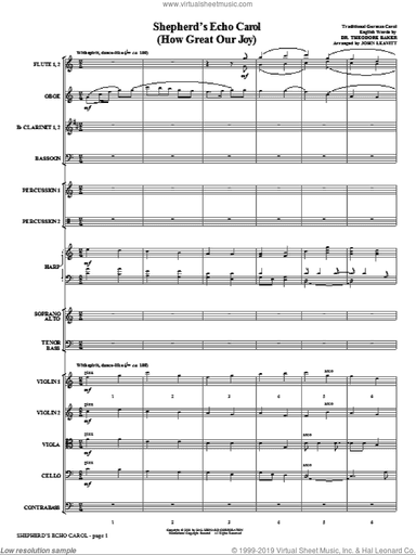 Shepherd's Echo Carol (How Great Our Joy) (arr. John Leavitt)