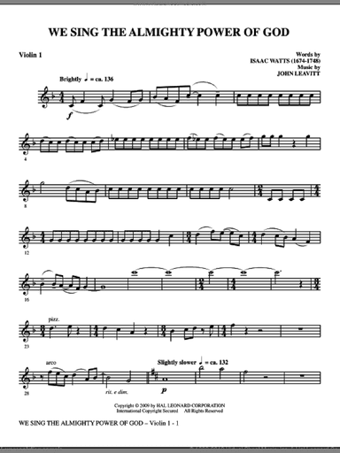 We Sing The Almighty Power Of God (complete set of parts)