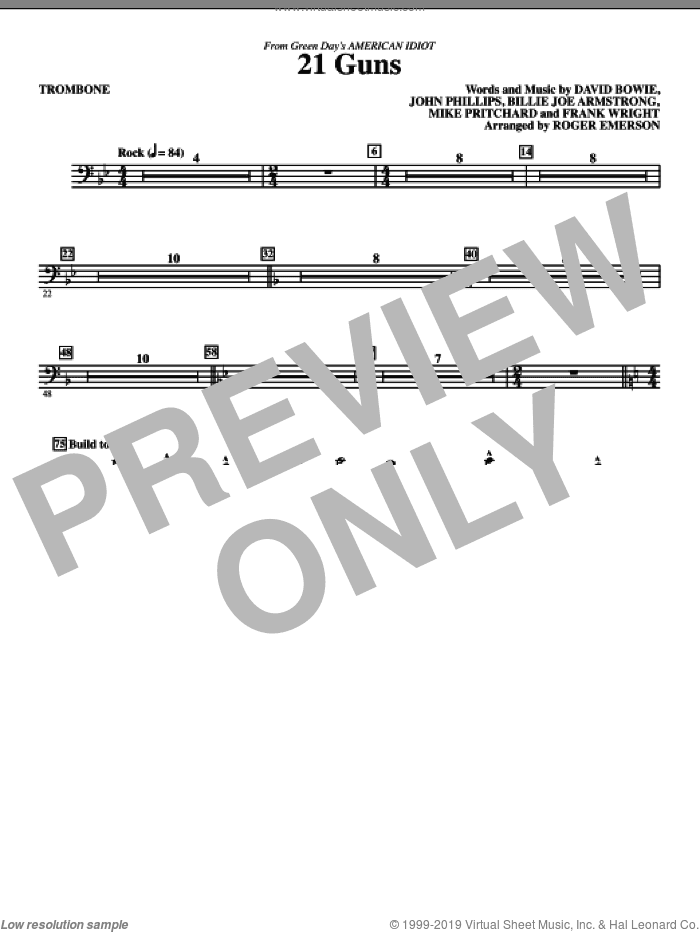 21 Guns (from American Idiot) (arr. Roger Emerson)