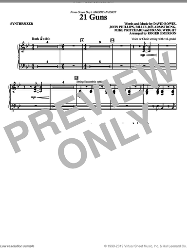 21 Guns (from American Idiot) (arr. Roger Emerson)
