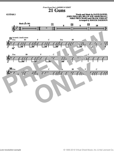 21 Guns (from American Idiot) (arr. Roger Emerson)