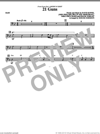 21 Guns (from American Idiot) (arr. Roger Emerson)