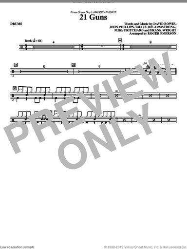 21 Guns (from American Idiot) (arr. Roger Emerson)