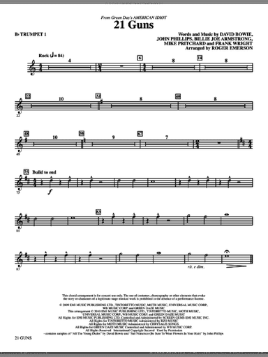 21 Guns (from Green Day's American Idiot) (arr. Roger Emerson)