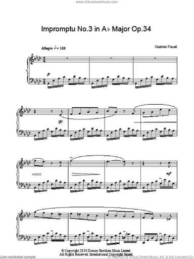 Impromptu No. 3 In A Flat