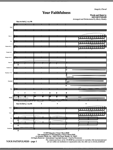 Your Faithfulness (complete set of parts)