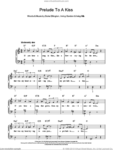 Prelude To A Kiss, (easy)