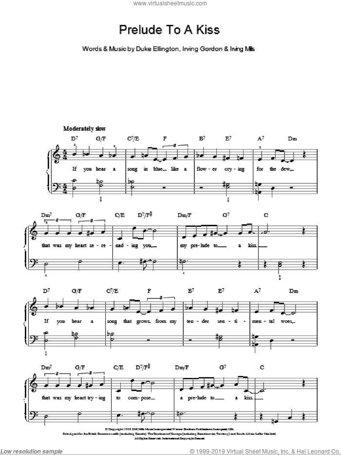 Prelude To A Kiss, (easy)