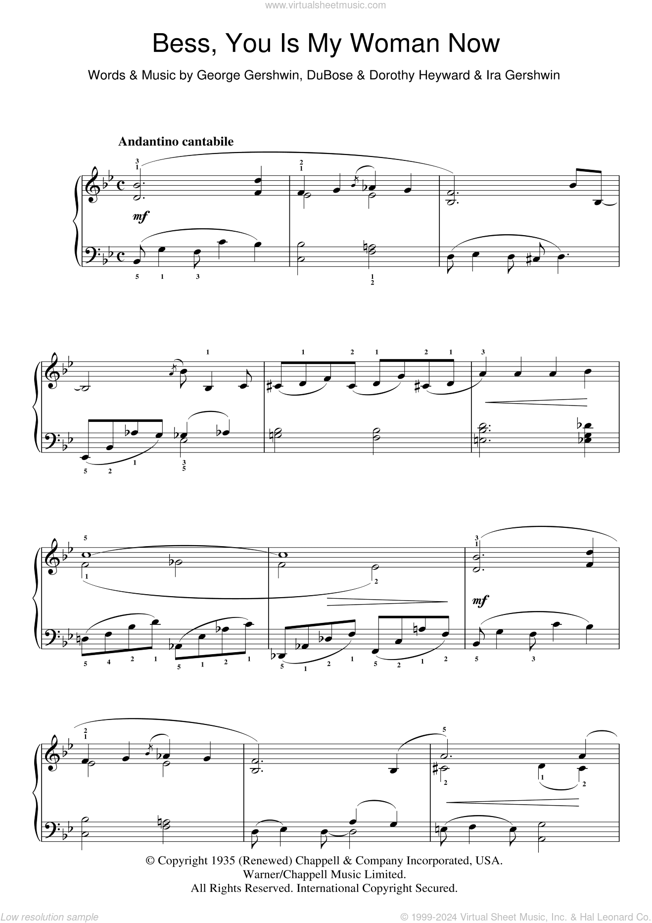 Bess, You Is My Woman Now (from Porgy And Bess)