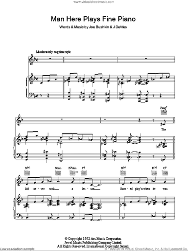 Man Here Plays Fine Piano
