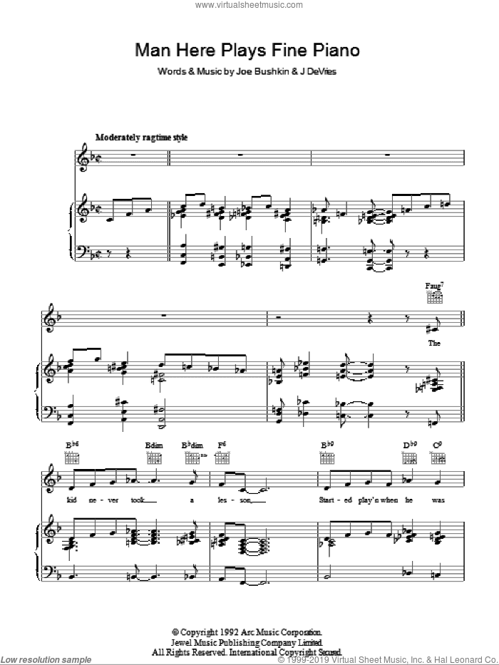 Man Here Plays Fine Piano