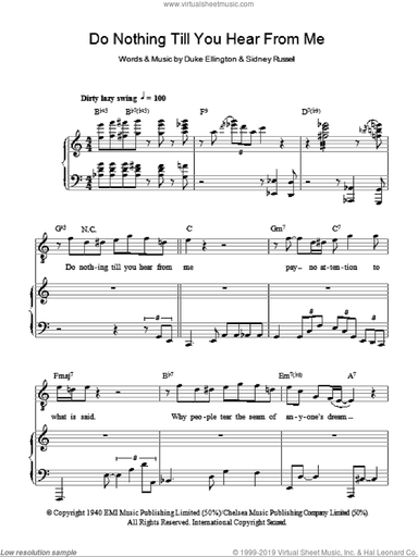 Do Nothing Till You Hear From Me (Concerto For Cootie)