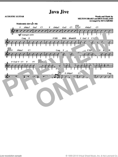 Java Jive (SATB Octavo Accompaniment Parts)