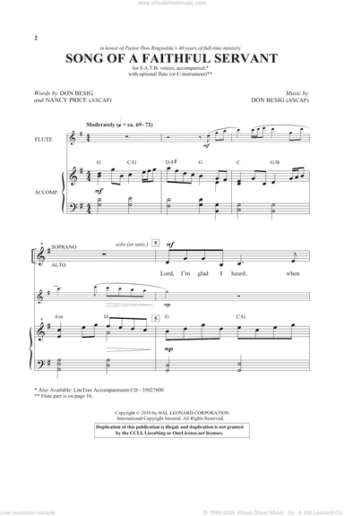 Song Of A Faithful Servant