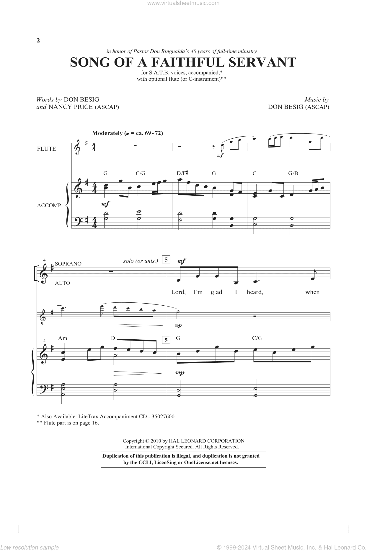 Song Of A Faithful Servant