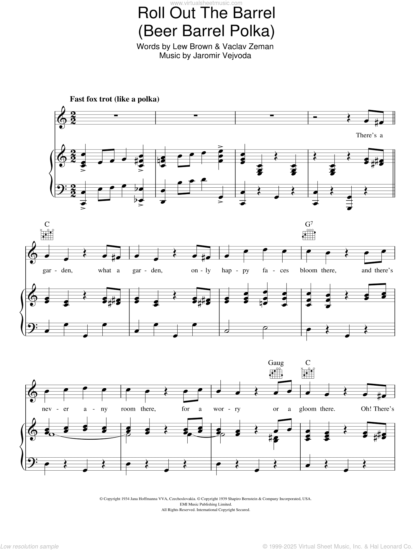 Beer Barrel Polka (Roll Out The Barrel)