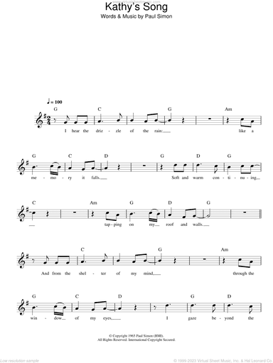 Kathy's Song