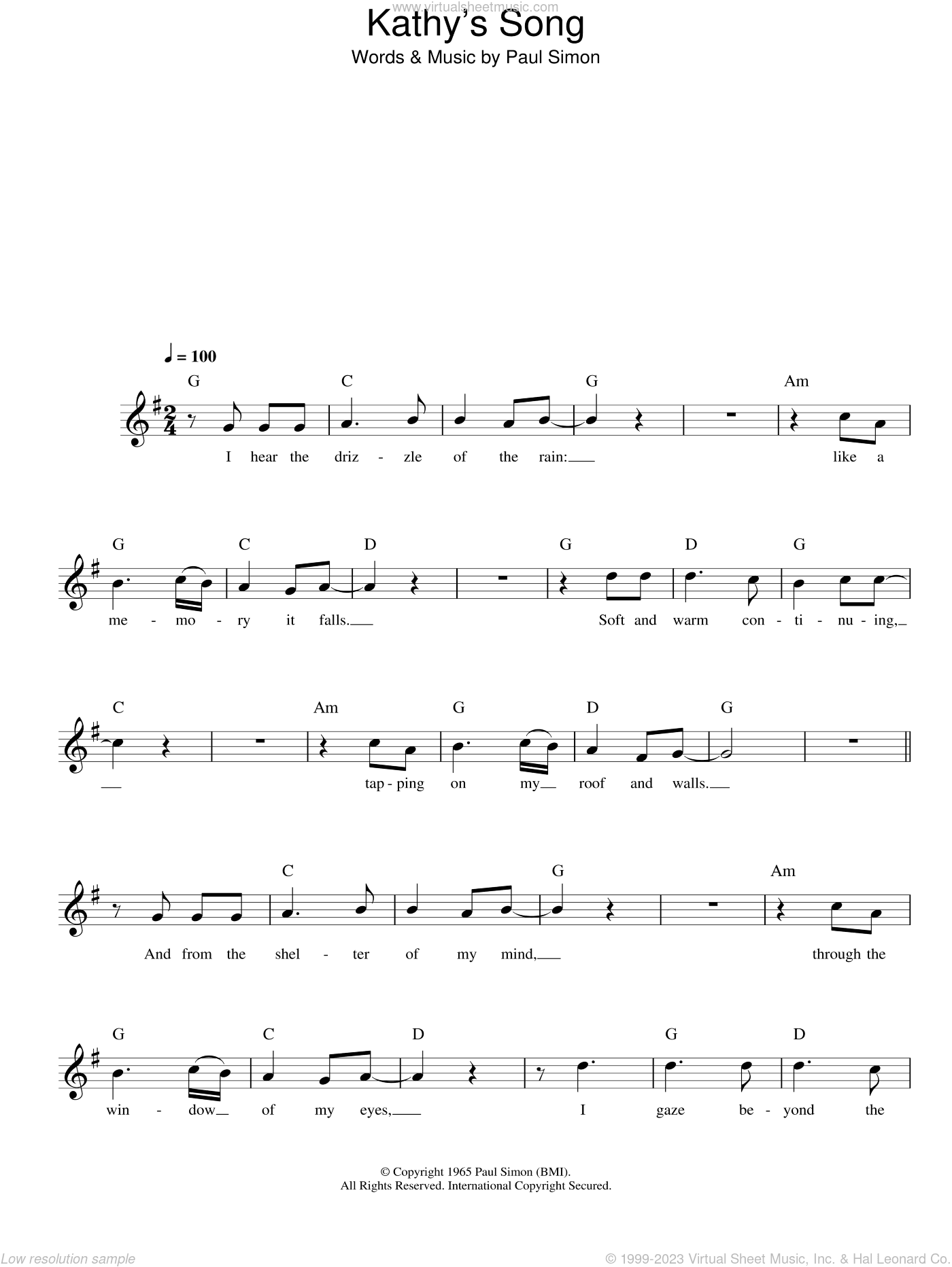 Kathy's Song