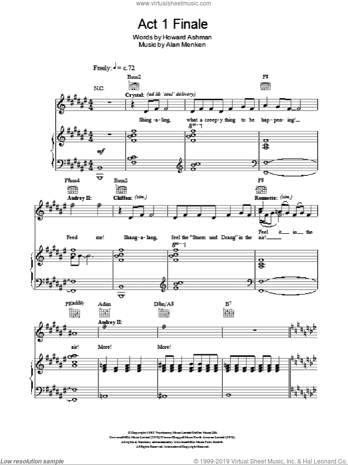 Finale (Don't Feed The Plants) (from Little Shop of Horrors)