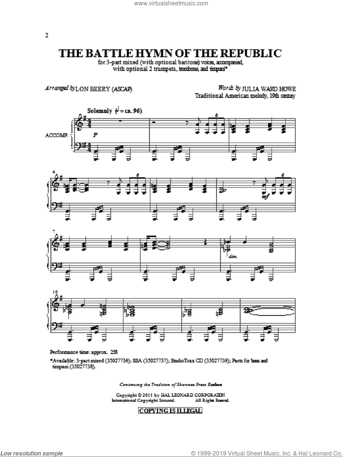 Battle Hymn Of The Republic