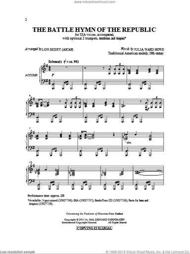 Battle Hymn Of The Republic
