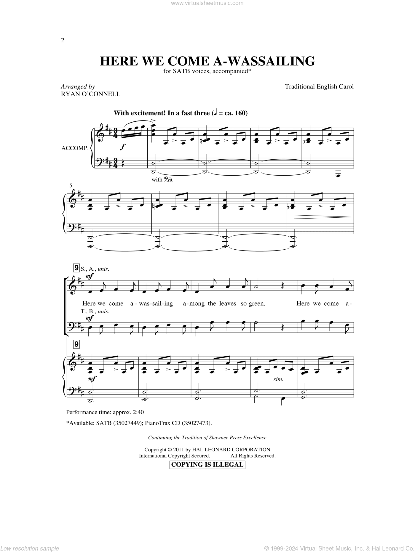 Here We Come A-Wassailing