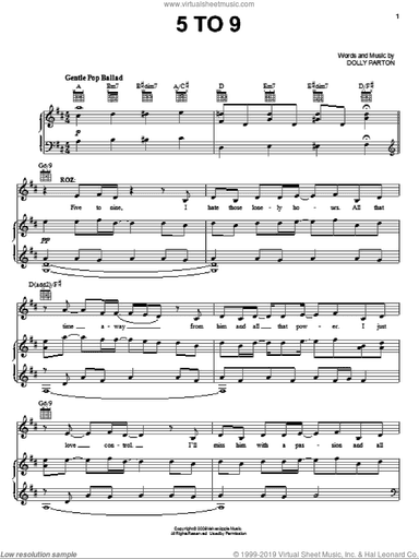 5 To 9 (from 9 to 5: The Musical)