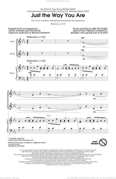 Just The Way You Are (from Glee) (arr. Roger Emerson)