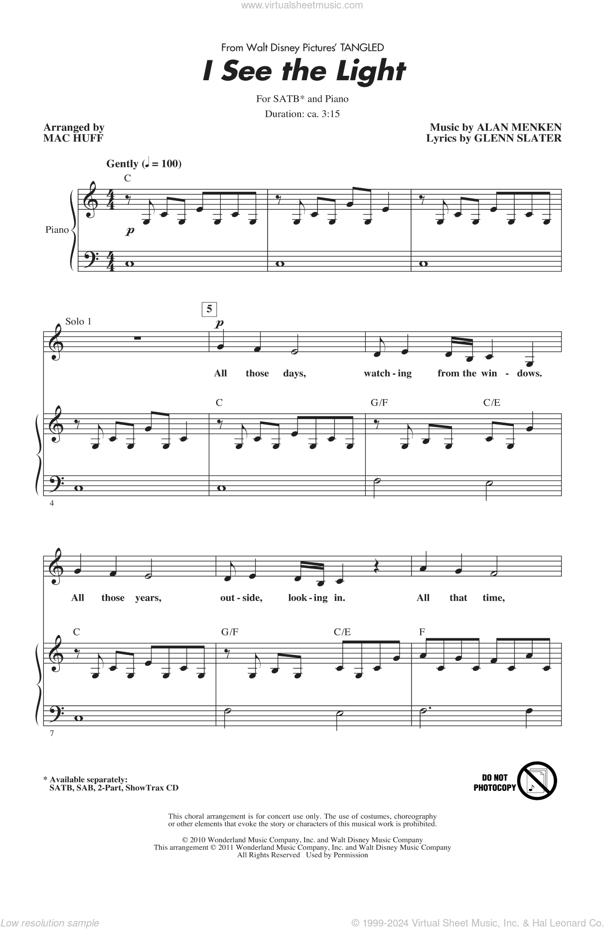 I See The Light (from Tangled) (arr. Mac Huff)