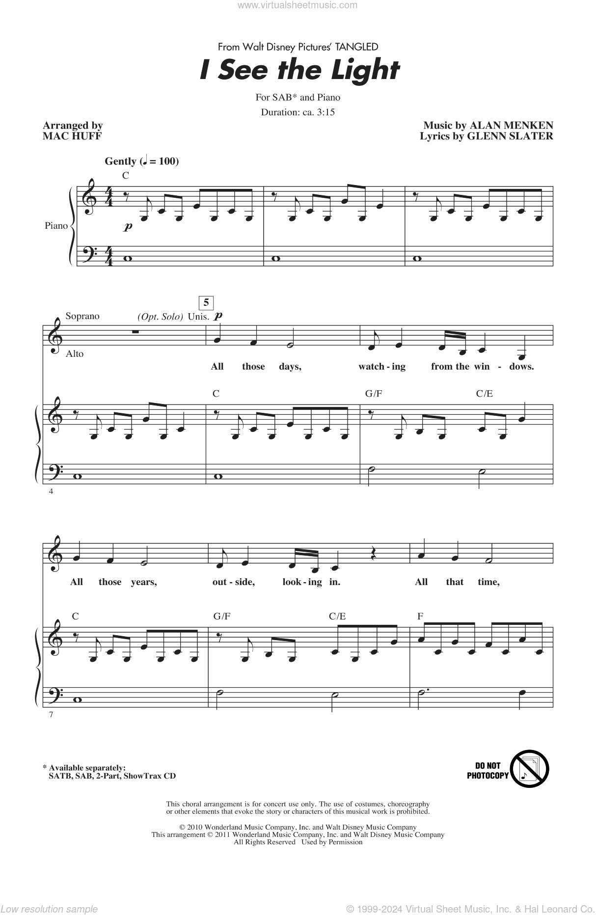 I See The Light (from Tangled) (arr. Mac Huff)