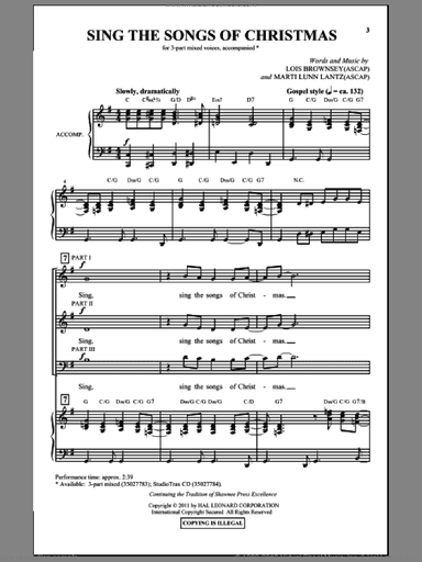 Sing The Songs Of Christmas