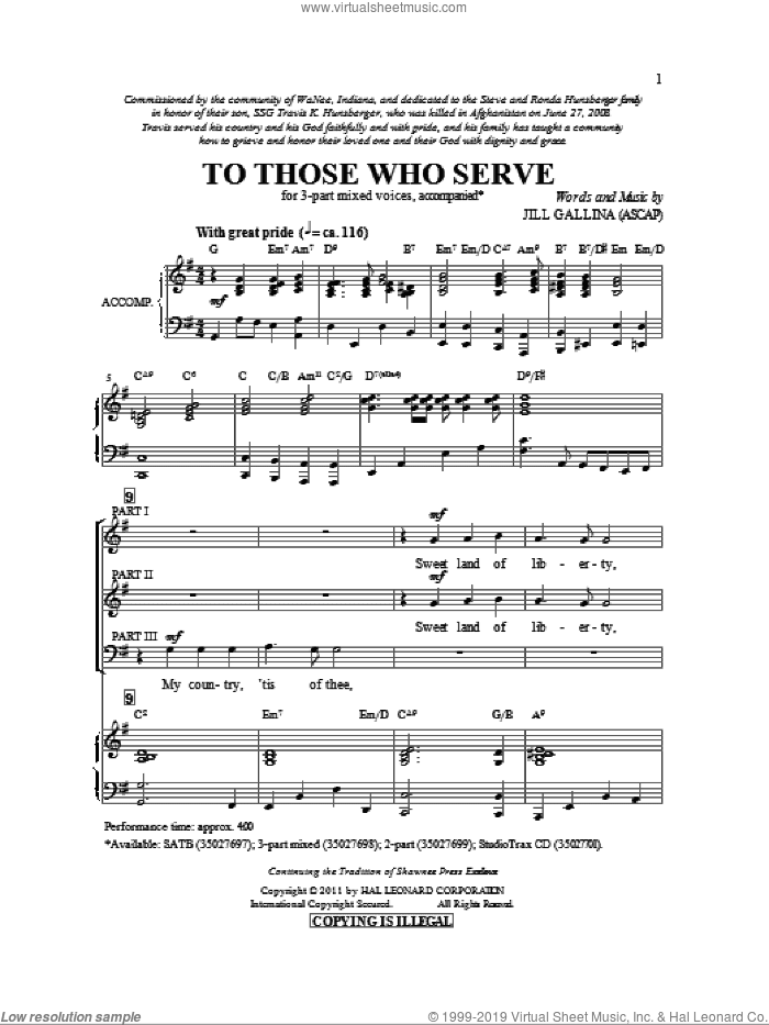 To Those Who Serve