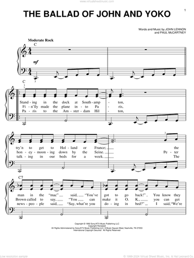 The Ballad Of John And Yoko