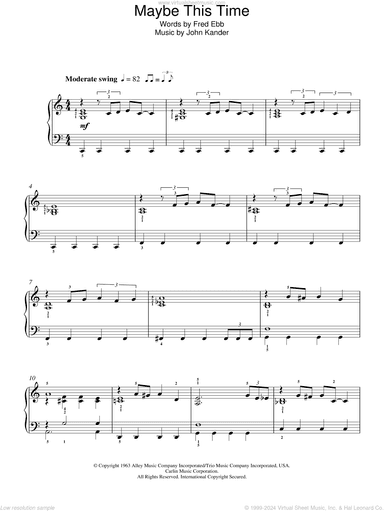 Maybe This Time (from Cabaret)