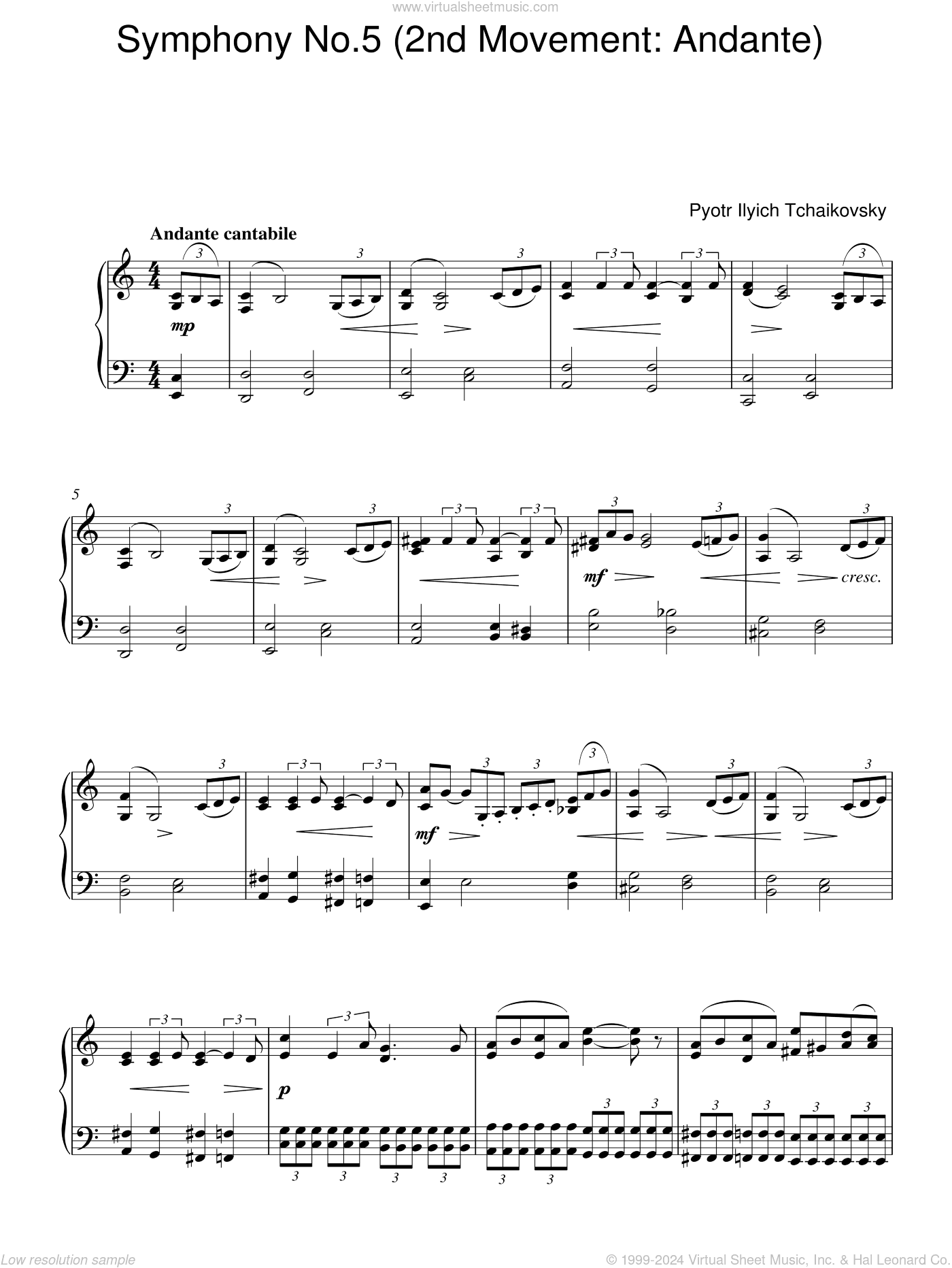Symphony No. 5 (2nd Movement: Andante)