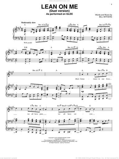 Lean On Me (Vocal Duet)