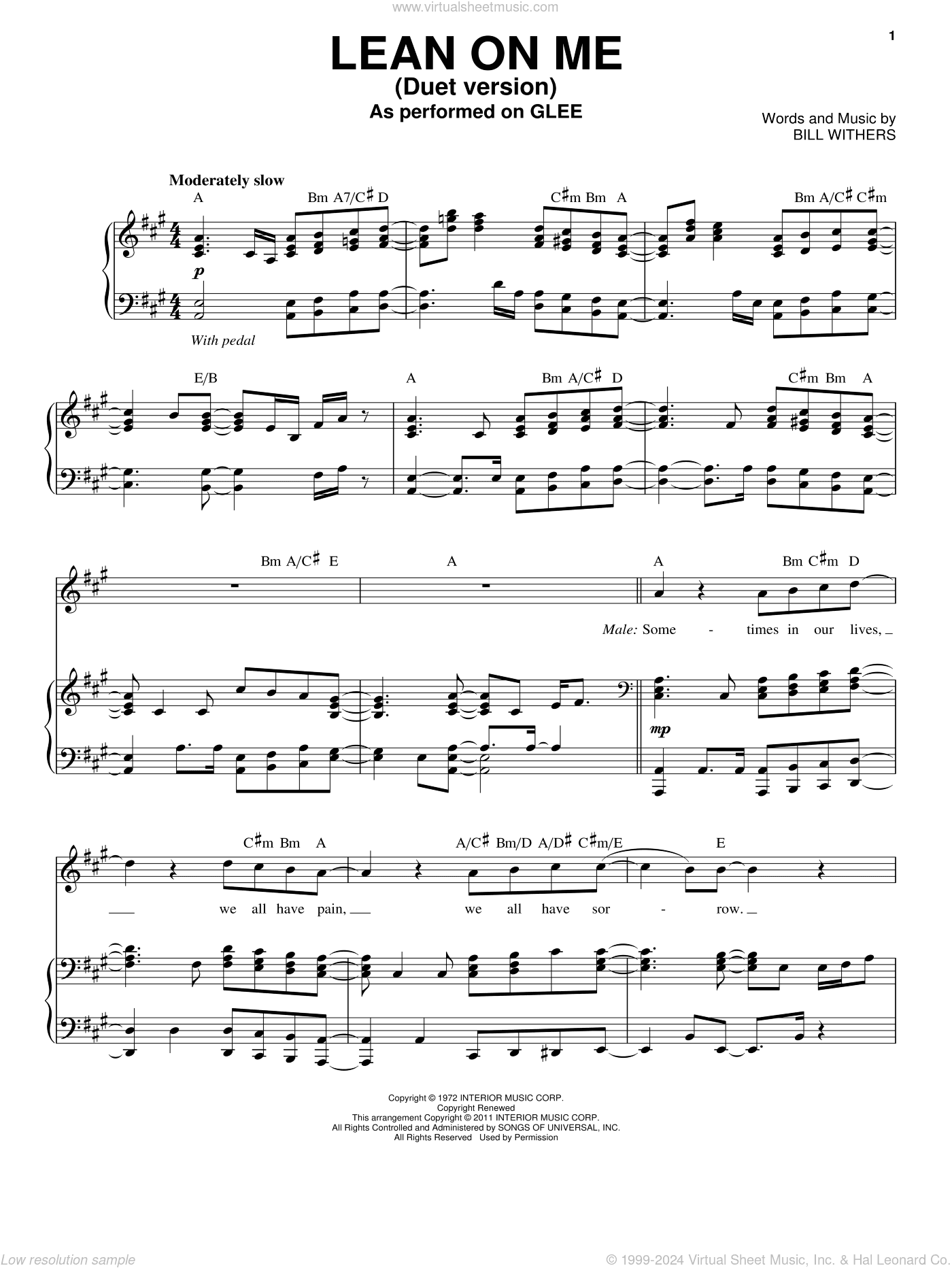 Lean On Me (Vocal Duet)