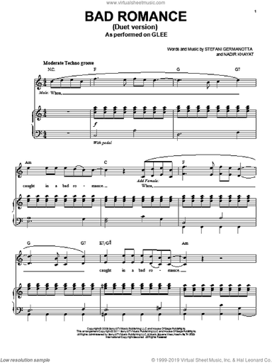 Bad Romance (Vocal Duet)