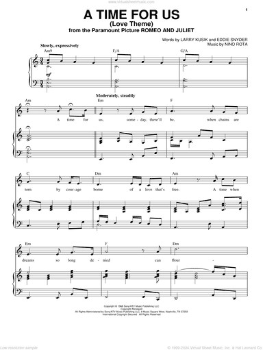 A Time For Us (Love Theme)