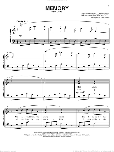 Memory (from Cats) (arr. Mac Huff)