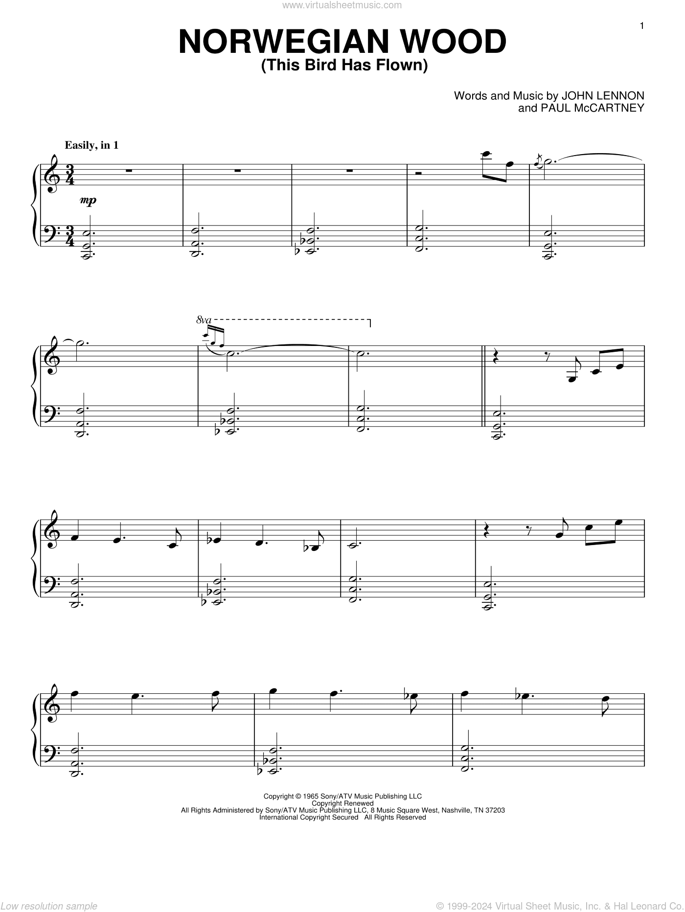 Norwegian Wood (This Bird Has Flown)